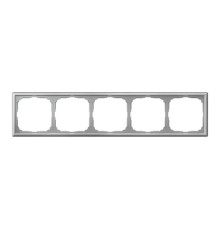 Рамка 5 постов Systeme Electric ARTGALLERY, алюминий