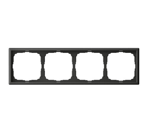 Рамка 4 поста Systeme Electric ARTGALLERY, базальт, GAL001404