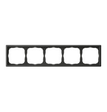 Рамка 5 постов Systeme Electric ARTGALLERY, базальт, GAL001405