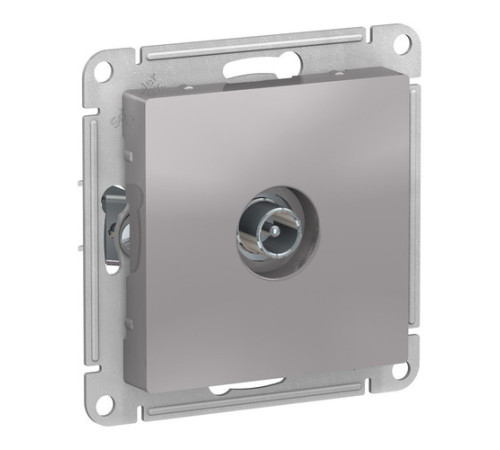 Розетка TV Systeme Electric ATLASDESIGN, оконечная, алюминий