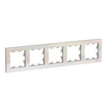 Рамка 5 постов Systeme Electric ATLASDESIGN, жемчуг