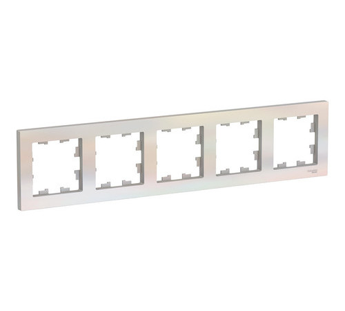 Рамка 5 постов Systeme Electric ATLASDESIGN, жемчуг