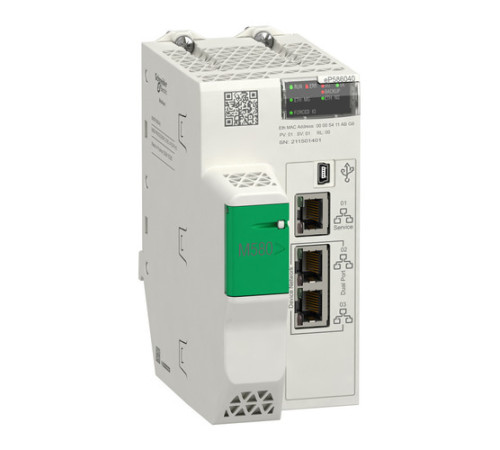 M580 ЦПУ уровень 6, ОЗУ 64 MB, DIO+RIO (до 31 ст. X80+Quantum IO)