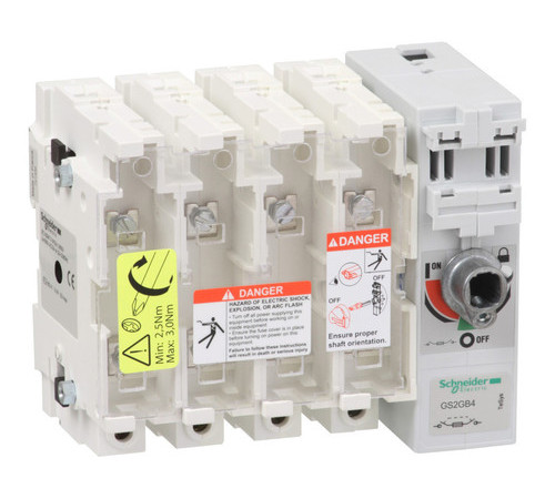 Рубильник с предохранителем Schneider Electric TeSys GS 63А 4P, A2, A3