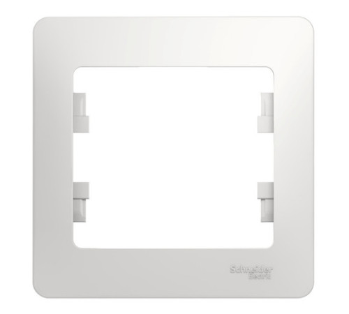 Рамка 1 пост Systeme Electric GLOSSA, белый