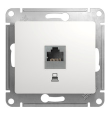 Розетка 1xRJ45 Cat.5 Systeme Electric GLOSSA, белый