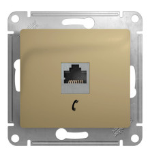 Розетка 1xRJ11 Systeme Electric GLOSSA, титан