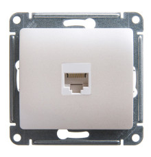 Розетка 1xRJ45 Cat.5 Systeme Electric GLOSSA, перламутр