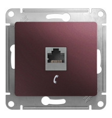 Розетка 1xRJ11 Systeme Electric GLOSSA, баклажановый