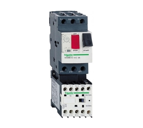 Пускатель Schneider Electric TeSys GV2ME 1.6А, 0.37кВт 400/220В