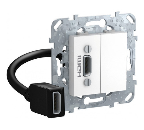 Коннектор HDMI Schneider Electric UNICA, белый