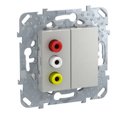 3-RCA коннектор, алюминий