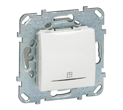 Таймер нажимной Schneider Electric UNICA, электронный, белый