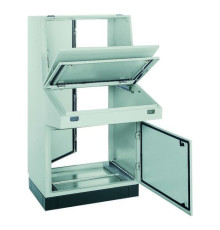 Напольный пульт с консолью Schneider Electric Spacial SD, 800x1400x1045мм, IP55, сталь, NSYSDF810