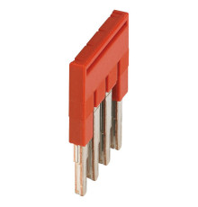 ПЕРЕМЫЧКА ДЛЯ КЛЕММНИКОВ СЕЧЕНИЕМ ПРОВОДА 2,5ММ2, 4 ПОЛЮСНАЯ