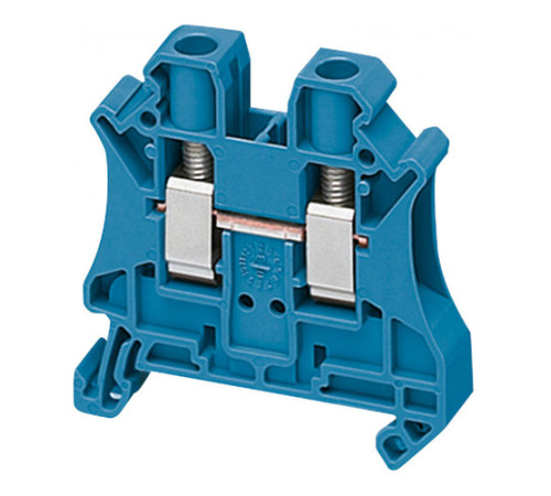 Клеммник винтовой проходной Schneider Electric Linergy TR 6 мм², синий, NSYTRV62BL