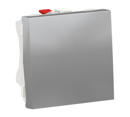 Выключатель 1-клавишный Schneider Electric UNICA MODULAR, скрытый монтаж, алюминий