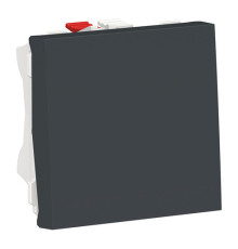 Переключатель 1-клавишный Schneider Electric UNICA MODULAR, скрытый монтаж, антрацит