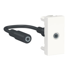 Розетка mini-jack Schneider Electric UNICA MODULAR, белый