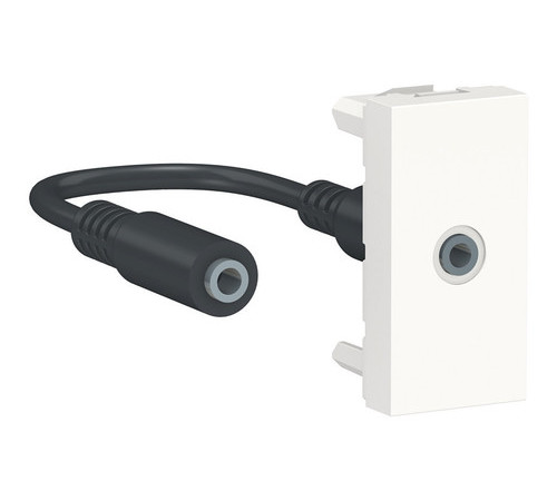 Розетка mini-jack Schneider Electric UNICA MODULAR, белый
