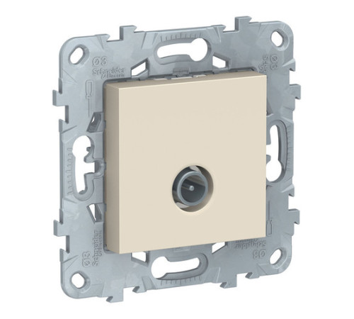 Розетка TV Schneider Electric UNICA NEW, одиночная, бежевый