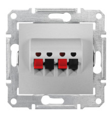 Аудио-розетка Schneider Electric SEDNA, алюминий