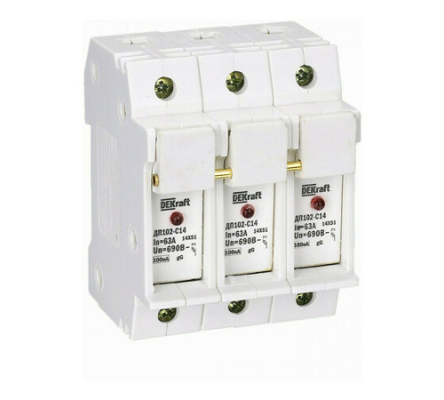 Держатель предохр. типа C14 со светодиодной и