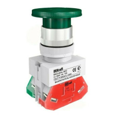 Выкл. кноп. грибок с фикс. AE 22 мм 1НО+1НЗ Цвет:З