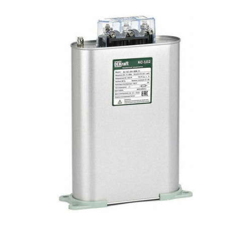 Косинусный конденсатор трехфазный 400В, 25кВАр серии КС-102 DEKraft