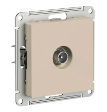 Розетка TV Systeme Electric ATLASDESIGN, оконечная, скрытый монтаж, песочный, ATN001293