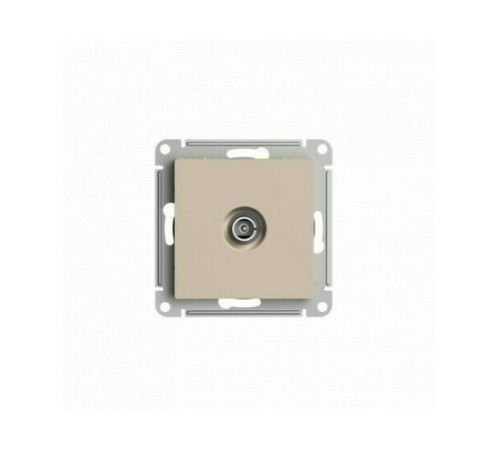 Розетка TV Systeme Electric ATLASDESIGN, проходная, скрытый монтаж, песочный, ATN001292