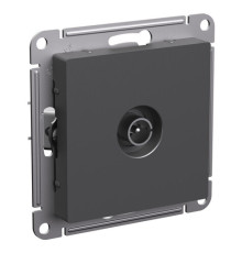Розетка TV Systeme Electric ATLASDESIGN, одиночная, скрытый монтаж, базальт, ATN001493