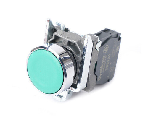 Кнопка SB4 в сборе модульная 22мм зеленая с возвратом металл 1НО