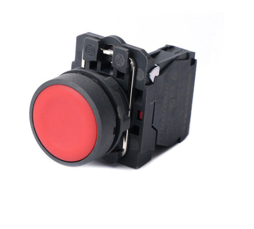 Кнопка SB5 в сборе модульная 22мм красная с возвратом пластик 1НЗ