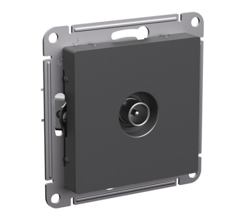 Розетка TV Systeme Electric ATLASDESIGN, проходная, скрытый монтаж, базальт, ATN001492