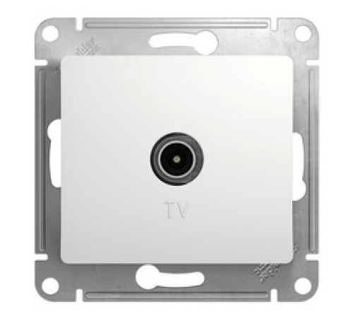 Розетка TV Systeme Electric GLOSSA, проходная, белый