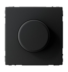 Светорегулятор (диммер) 10-400 Вт/ВА, для LED 3-150 Вт/ВА поворотно-нажимной, ARTGALLERY, карбон