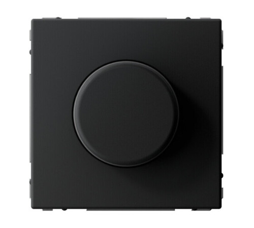 Светорегулятор (диммер) 10-400 Вт/ВА, для LED 3-150 Вт/ВА поворотно-нажимной, ARTGALLERY, карбон