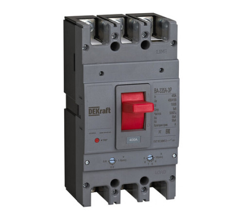 Силовой автомат DEKraft ВА-330А, 50кА, 3P, 630А, 28136DEK