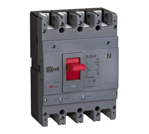 Силовой автомат DEKraft ВА-330А, 50кА, 4P, 500А, 28138DEK