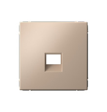 Накладка на розетку информационную Systeme Electric ARTGALLERY, скрытый монтаж, песочный, GAL001284
